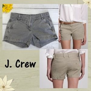 J. Crew Gray Chino Shorts